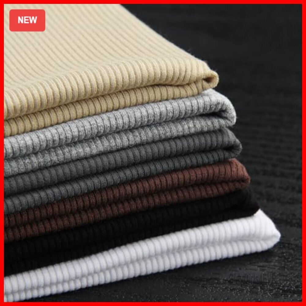 Long Sleeve V Neck Ribbed Knit Slim Fit T-Shirt Casual Basic Top - Picture 2 of 7
